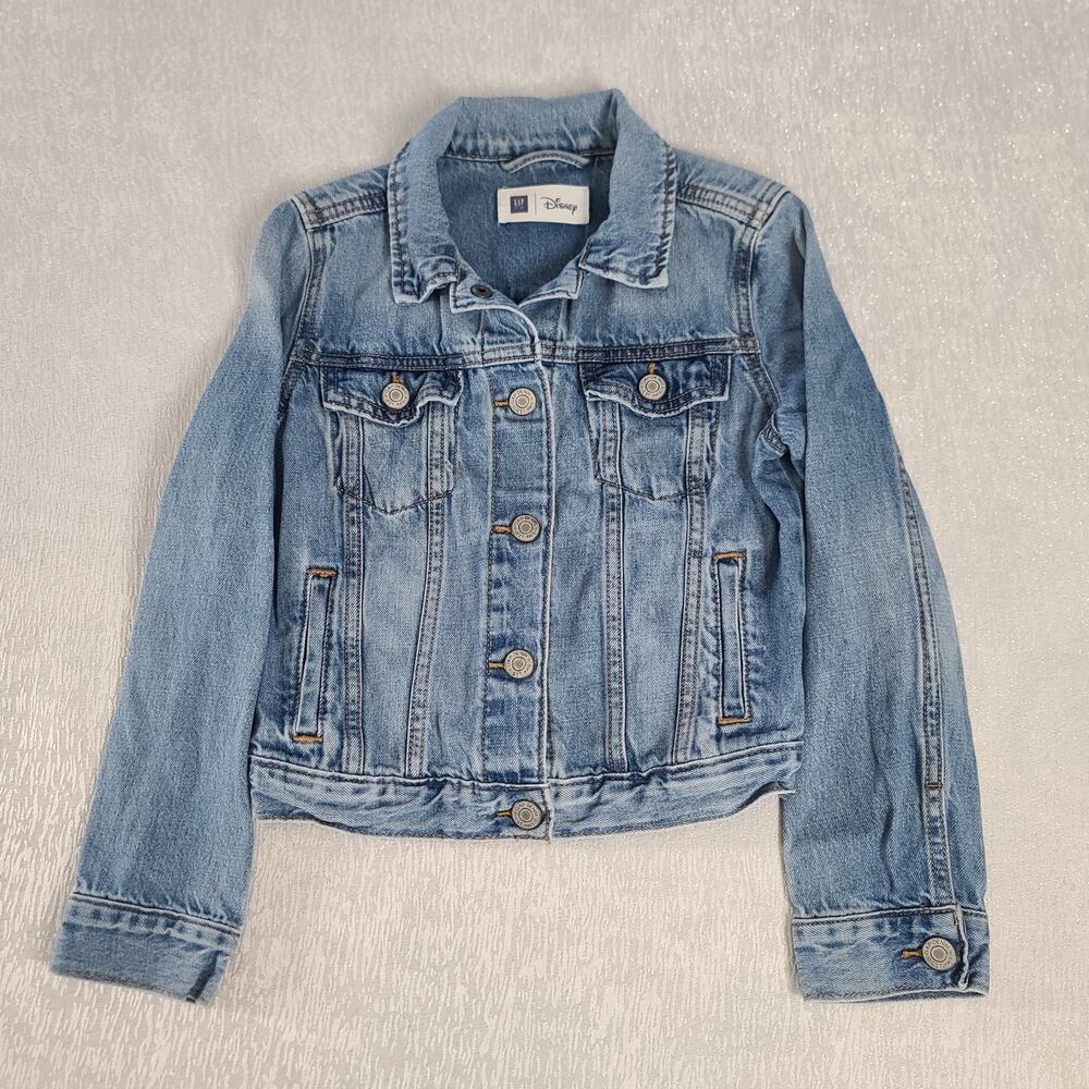 Gap Kids Disney jacket denim blue Size Medium (8-9) Embroidered Mickey mouse - Picture 3 of 8
